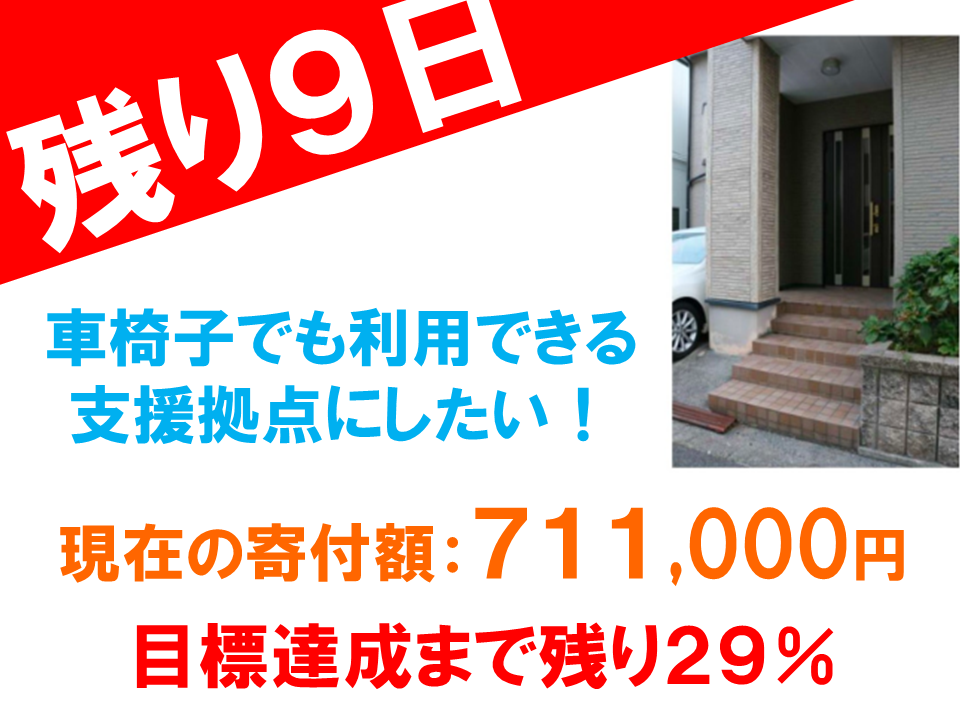 病気を抱える子どもが車椅子でも利用できる活動拠点にしたい